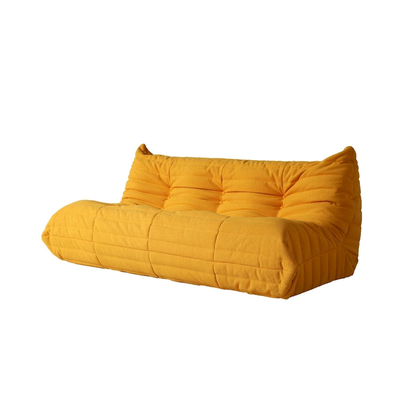 Ensembles de canapés décontractés en tissu teddy pour la chambre et le salon, fauteuil poire confortable et canapé de sol