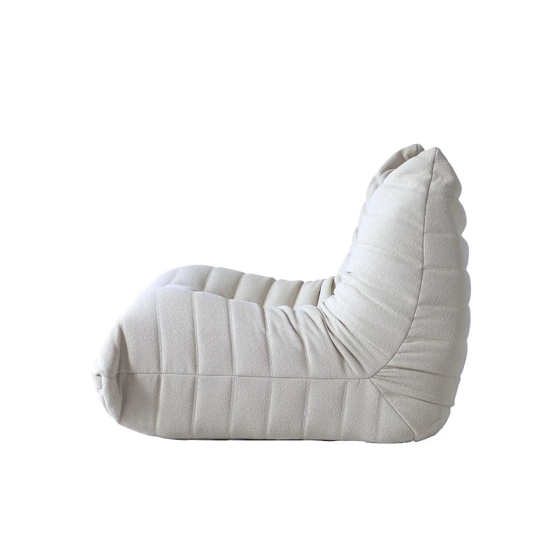 Ensembles de canapés décontractés en tissu teddy pour la chambre et le salon, fauteuil poire confortable et canapé de sol