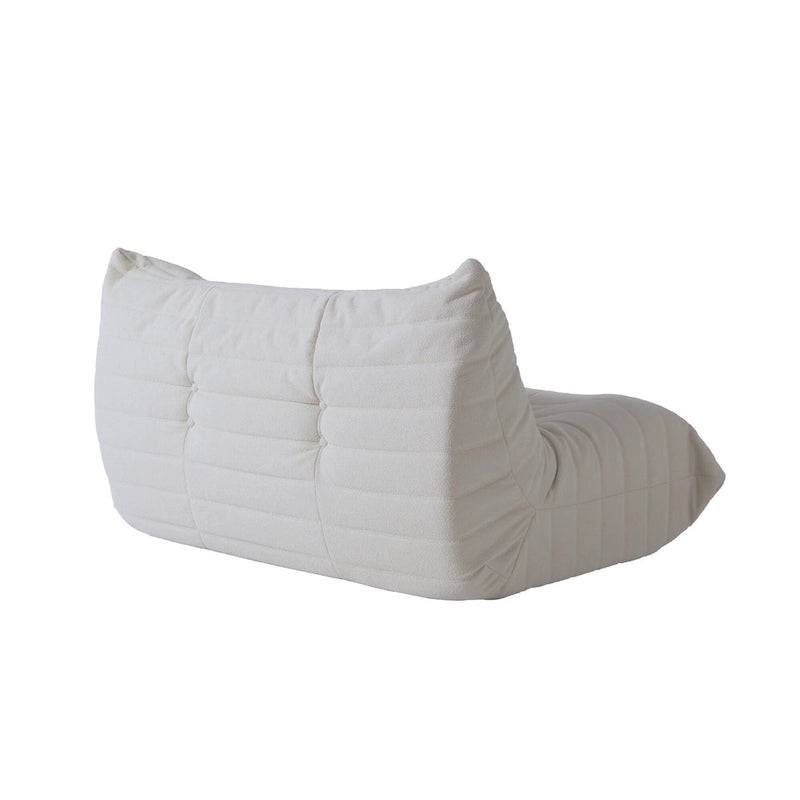 Ensembles de canapés décontractés en tissu teddy pour la chambre et le salon, fauteuil poire confortable et canapé de sol
