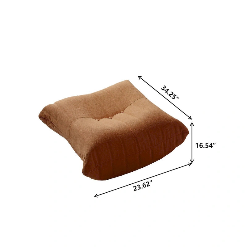 Ensembles de canapés décontractés en tissu teddy pour la chambre et le salon, fauteuil poire confortable et canapé de sol
