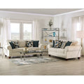 Mecia 2-teiliges Sofaset aus Chenille mit gerollten Armlehnen von Furniture of America
