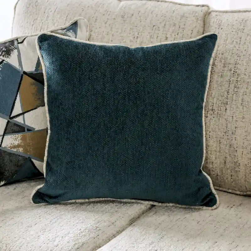 Mecia 2-teiliges Sofaset aus Chenille mit gerollten Armlehnen von Furniture of America