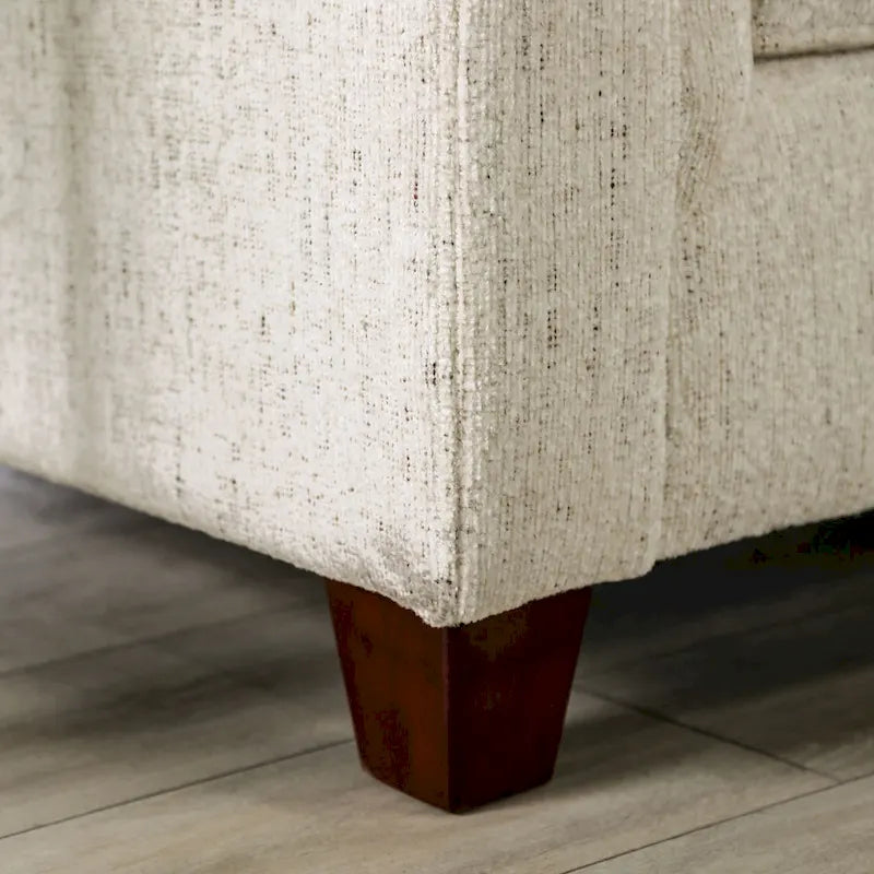 Mecia 2-teiliges Sofaset aus Chenille mit gerollten Armlehnen von Furniture of America