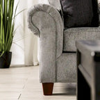 Mecia 2-teiliges Sofaset aus Chenille mit gerollten Armlehnen von Furniture of America