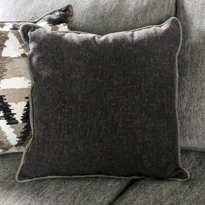 Mecia 2-teiliges Sofaset aus Chenille mit gerollten Armlehnen von Furniture of America