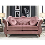 Loveseat Chesterfield Gloria de mediados de siglo con tachuelas, de US Pride