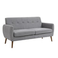 Porthos Home Rya kleiner Zweisitzer, Sofa, Stoff, Kautschukholz
