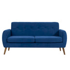 Porthos Home Rya kleiner Zweisitzer, Sofa, Stoff, Kautschukholz