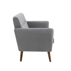 Porthos Home Rya kleiner Zweisitzer, Sofa, Stoff, Kautschukholz