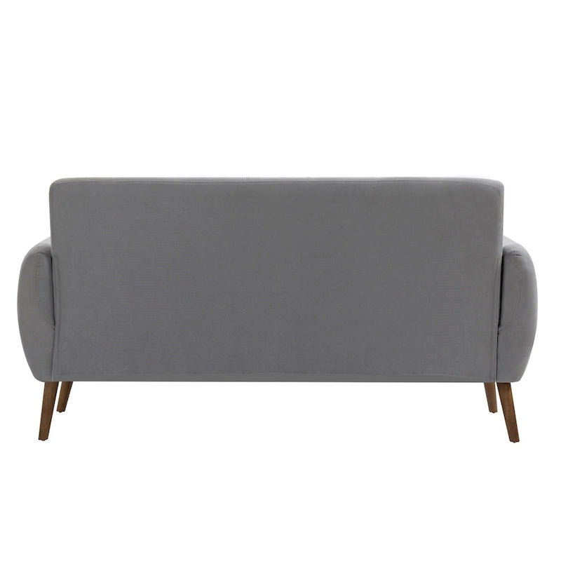 Porthos Home Rya kleiner Zweisitzer, Sofa, Stoff, Kautschukholz