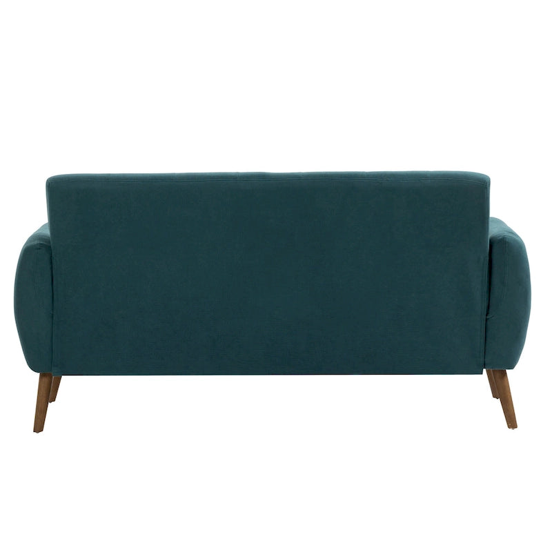 Porthos Home Rya kleiner Zweisitzer, Sofa, Stoff, Kautschukholz