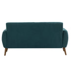 Porthos Home Rya kleiner Zweisitzer, Sofa, Stoff, Kautschukholz