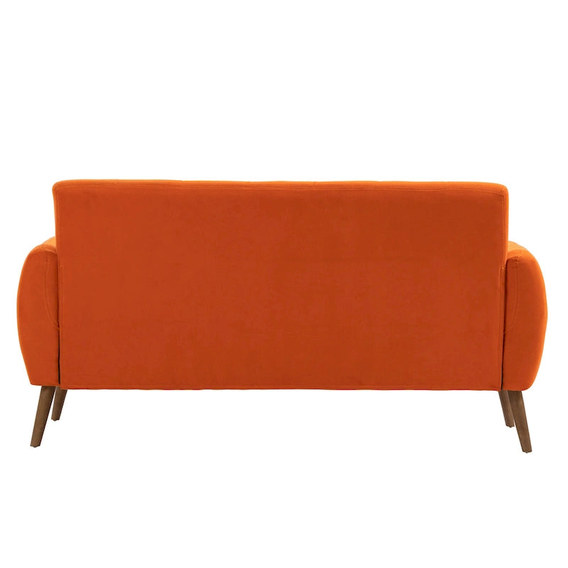 Porthos Home Rya kleiner Zweisitzer, Sofa, Stoff, Kautschukholz