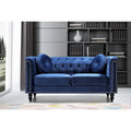 Calvin Classic Velvet Kittleson szegecses Chesterfield kétszemélyes kanapé