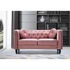 Calvin Classic Velvet Kittleson szegecses Chesterfield kétszemélyes kanapé