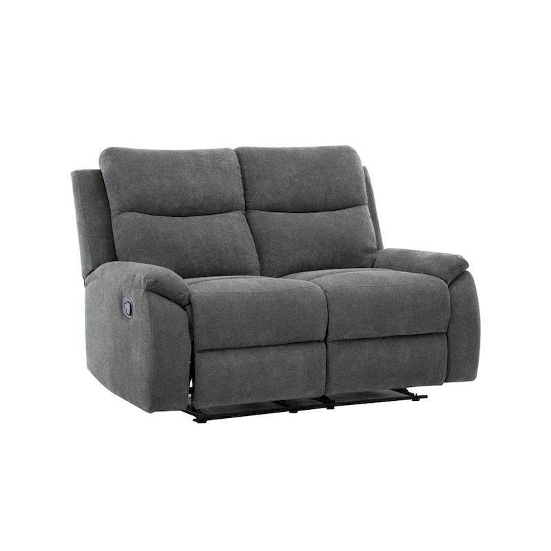 Ensemble de canapé inclinable de salon Ronald en similicuir, style transitionnel