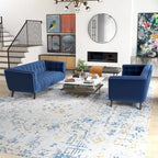 Ensemble de canapé en velours Kartal, moderne du milieu du siècle, en