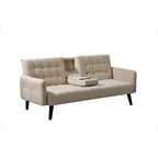 Hash Tufted Upholstered Futon Sleeper