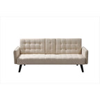Hash Tufted Upholstered Futon Sleeper