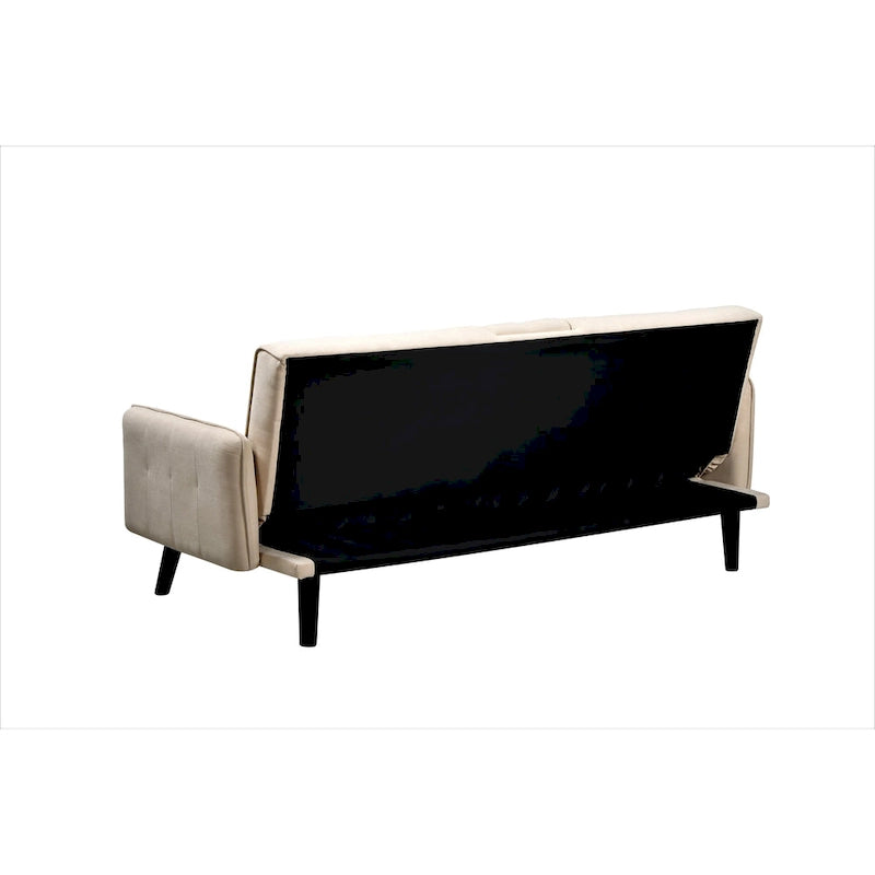 Hash Tufted Upholstered Futon Sleeper