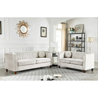 Arvilla Velvet Kitts klassisches Chesterfield-Wohnzimmer-Set