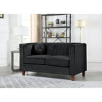 Arvilla Velvet Kitts klassisches Chesterfield-Wohnzimmer-Set