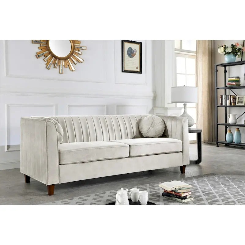Arvilla Velvet Kitts klassisches Chesterfield-Wohnzimmer-Set