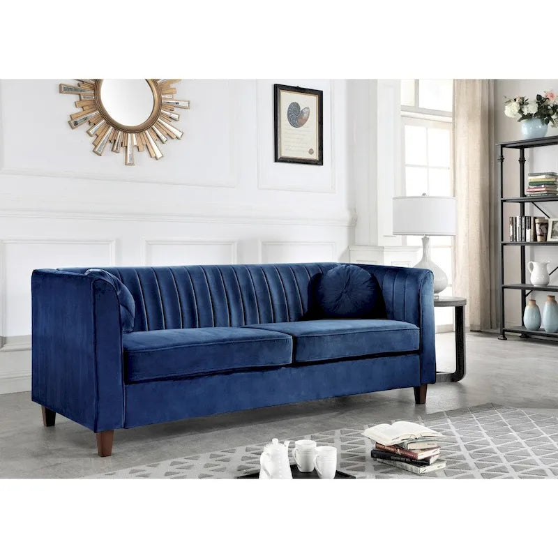 Arvilla Velvet Kitts klassisches Chesterfield-Wohnzimmer-Set