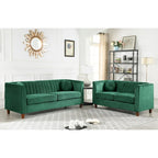 Arvilla Velvet Kitts klassisches Chesterfield-Wohnzimmer-Set
