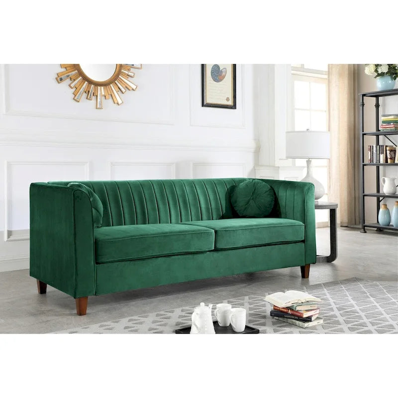 Arvilla Velvet Kitts klassisches Chesterfield-Wohnzimmer-Set