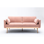 Rozkładana dwuosobowa sofa z funkcją spania, tapicerowana welurem