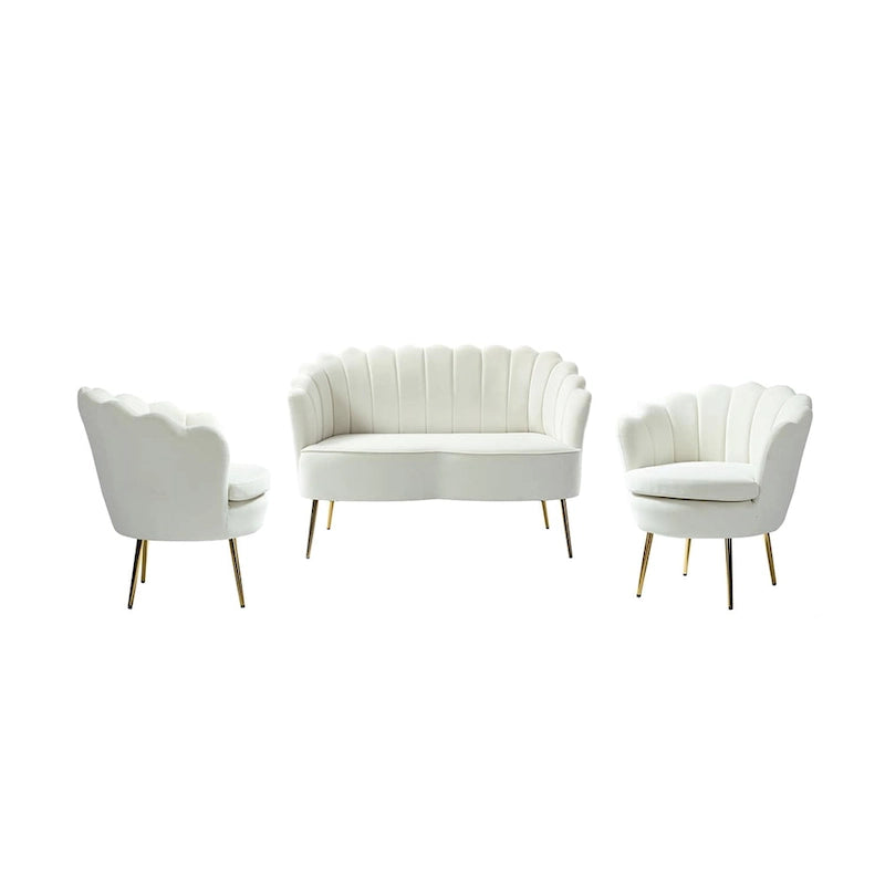 Xabier 52-Zoll-3-teiliges Wohnzimmer-Set von HULALA HOME
