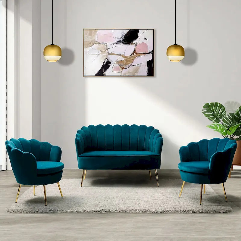 Xabier 52-Zoll-3-teiliges Wohnzimmer-Set von HULALA HOME