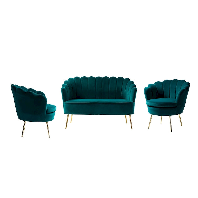 Xabier 52-Zoll-3-teiliges Wohnzimmer-Set von HULALA HOME