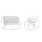 Xabier 52-Zoll-3-teiliges Wohnzimmer-Set von HULALA HOME