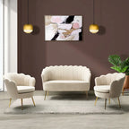 Xabier 52-Zoll-3-teiliges Wohnzimmer-Set von HULALA HOME