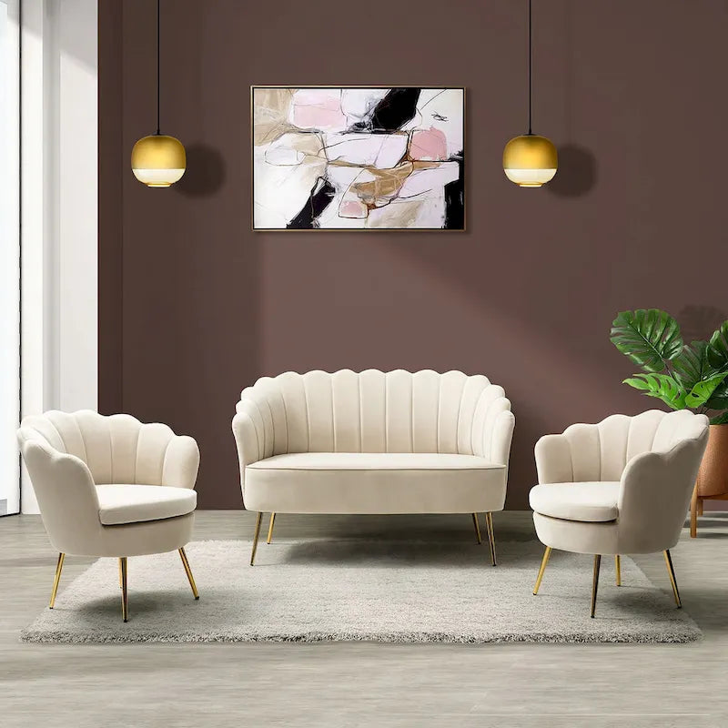 Xabier 52-Zoll-3-teiliges Wohnzimmer-Set von HULALA HOME