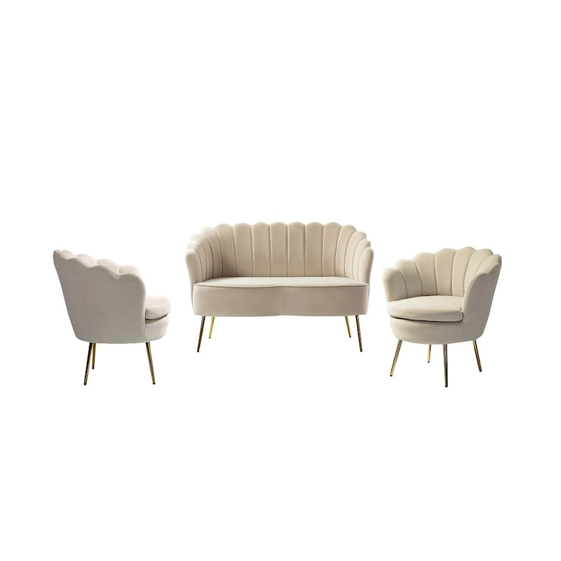 Xabier 52-Zoll-3-teiliges Wohnzimmer-Set von HULALA HOME