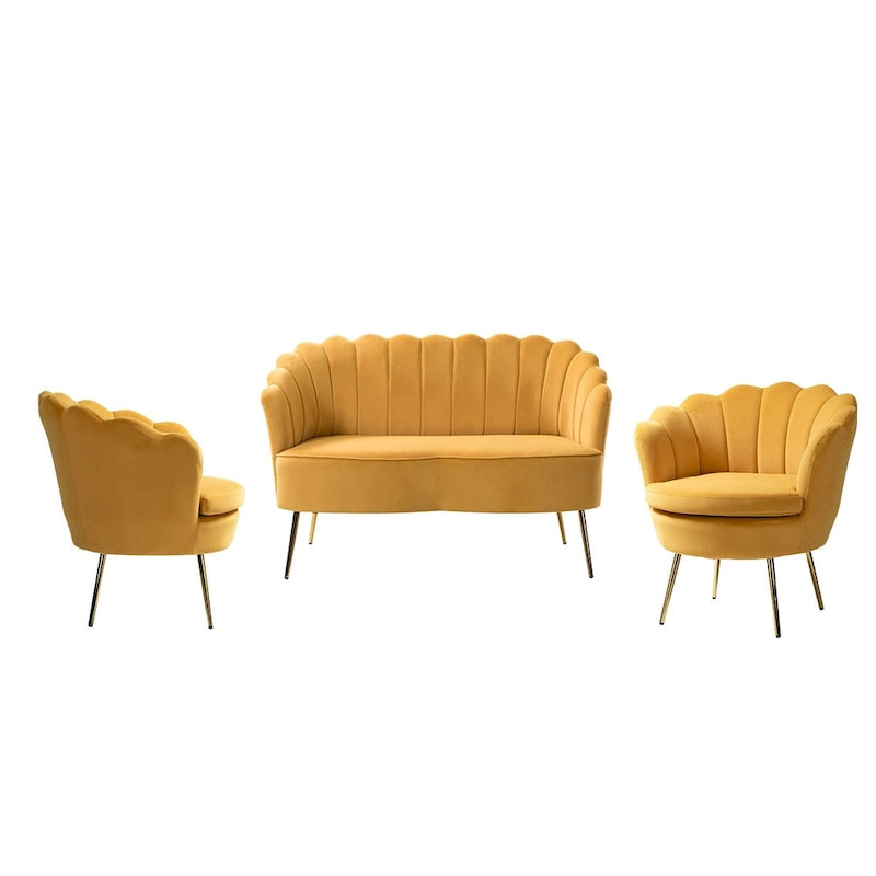 Xabier 52-Zoll-3-teiliges Wohnzimmer-Set von HULALA HOME