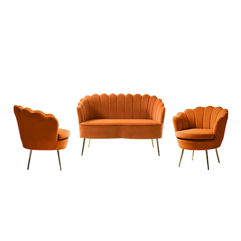 Xabier 52-Zoll-3-teiliges Wohnzimmer-Set von HULALA HOME