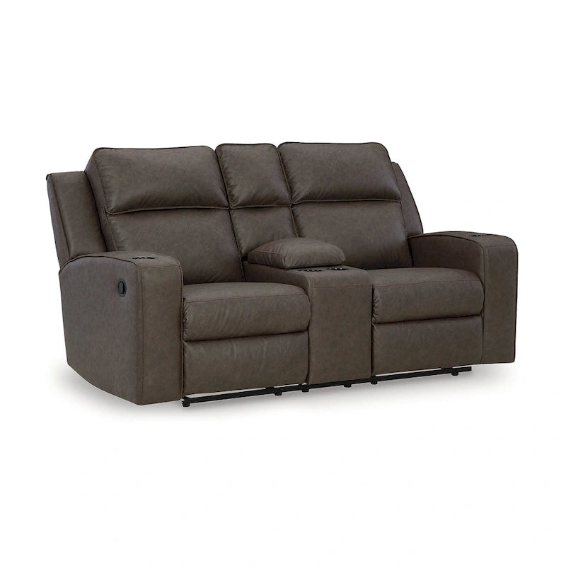 Signature Design by Ashley Lavenhorne verstelbare loveseat met console - 77W x 42D x 43H