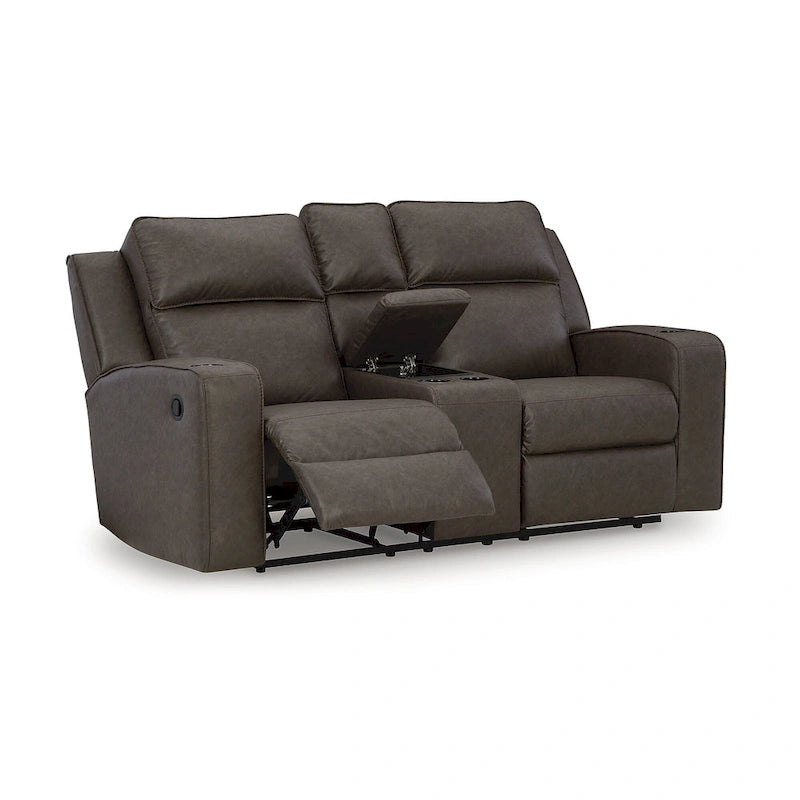 Signature Design by Ashley Lavenhorne verstelbare loveseat met console - 77W x 42D x 43H