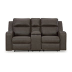 Signature Design by Ashley Lavenhorne verstelbare loveseat met console - 77W x 42D x 43H