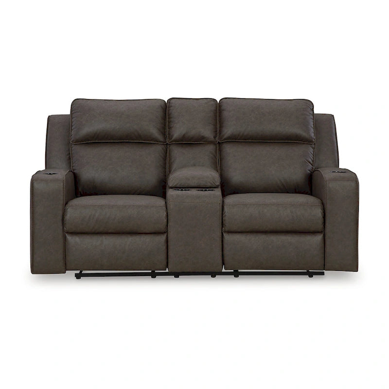 Signature Design by Ashley Lavenhorne verstelbare loveseat met console - 77W x 42D x 43H