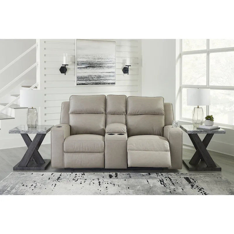 Signature Design by Ashley Lavenhorne verstelbare loveseat met console - 77W x 42D x 43H