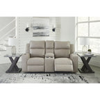 Signature Design by Ashley Lavenhorne verstelbare loveseat met console - 77W x 42D x 43H