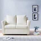 Sofá biplaza tapizado contemporáneo con brazos acampanados Golt de Furniture of America