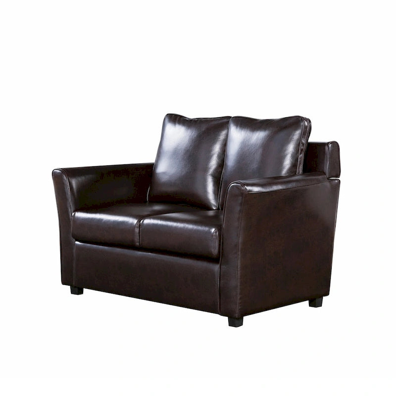 Sofá biplaza tapizado contemporáneo con brazos acampanados Golt de Furniture of America
