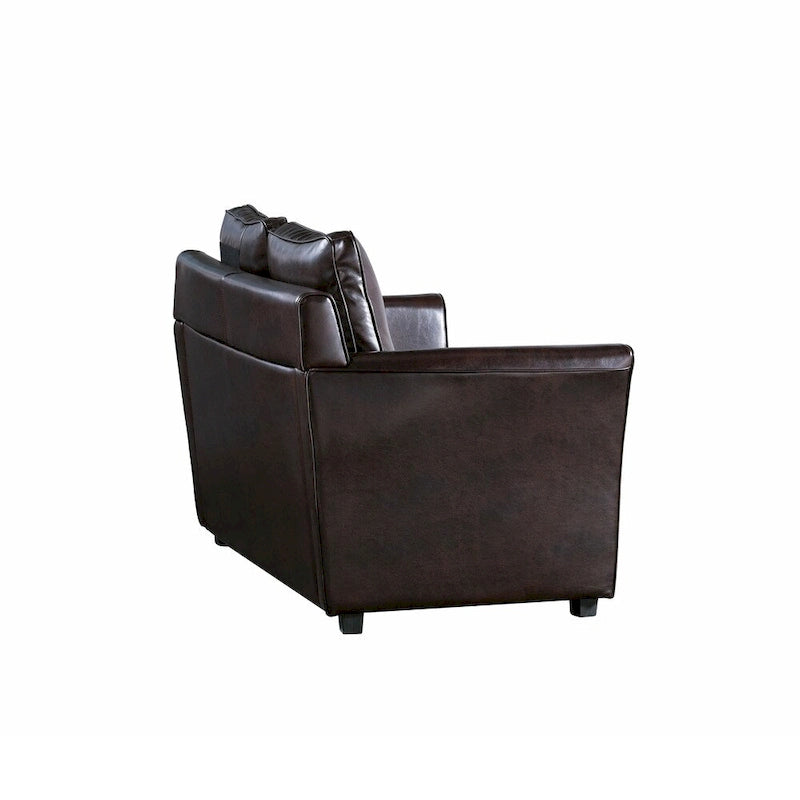 Sofá biplaza tapizado contemporáneo con brazos acampanados Golt de Furniture of America