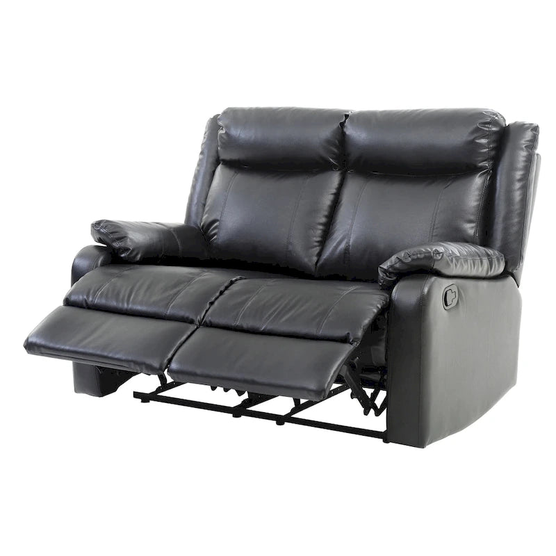Podwójnie rozkładana sofa dwuosobowa Ward ze skóry ekologicznej
